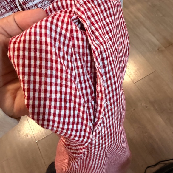 Japna Red Gingham Midi Dress - Picture 7 of 9